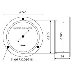 Barometer OSC 92TP102